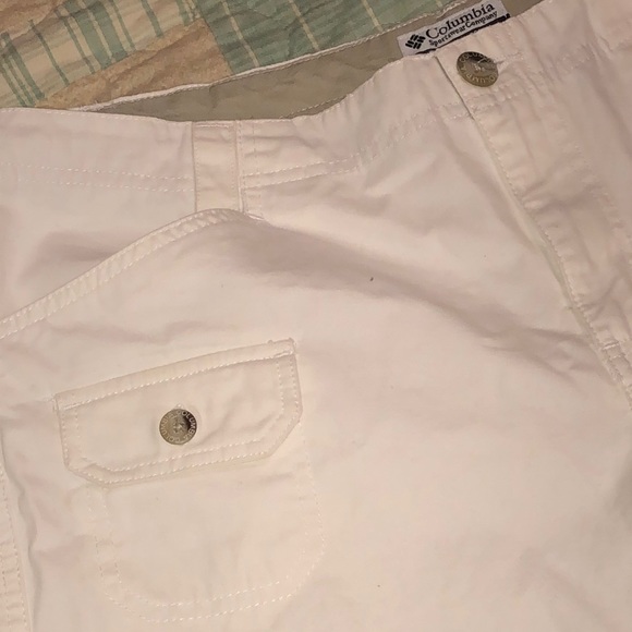 Columbia Capri Cropped Pants White Sz 12 - Picture 2 of 4